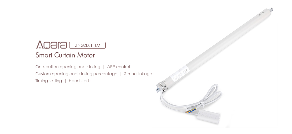 Aqara ZNGZDJ11LM Smart Curtain Motor Zigbee Smart Home APP Control ( Xiaomi Ecosystem Product ) - White