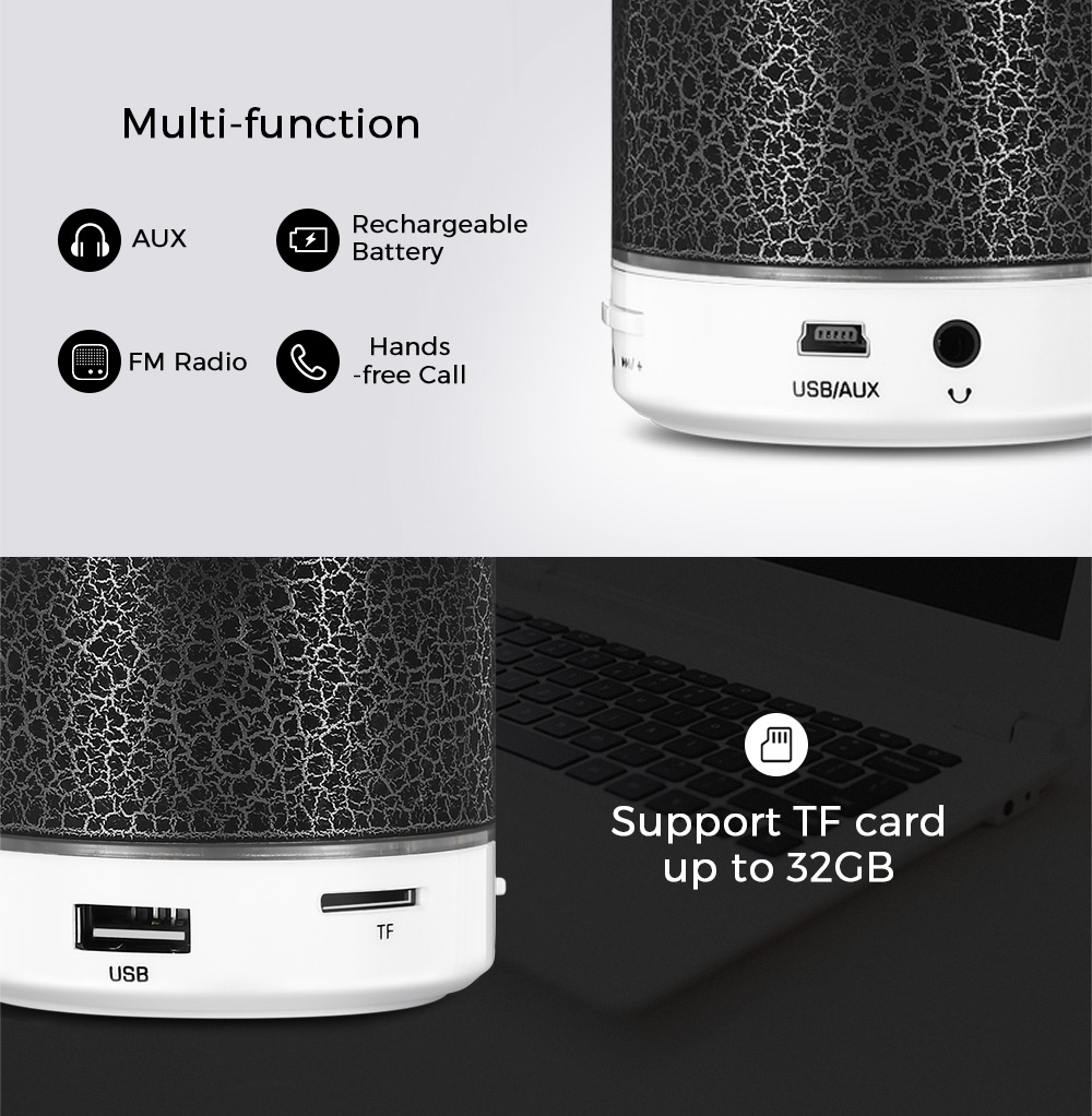 SAMSBO A9 Bluetooth Mini Speaker Wireless Portable Player