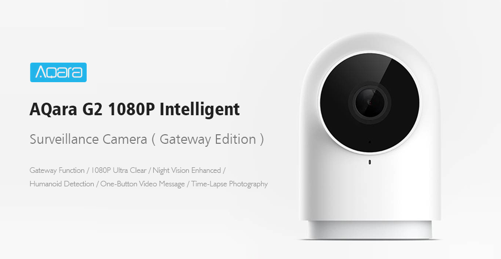 Aqara G2 1080P Intelligent Network Surveillance Camera ( Gateway Edition ) - White Chinese Plug (2-pin)
