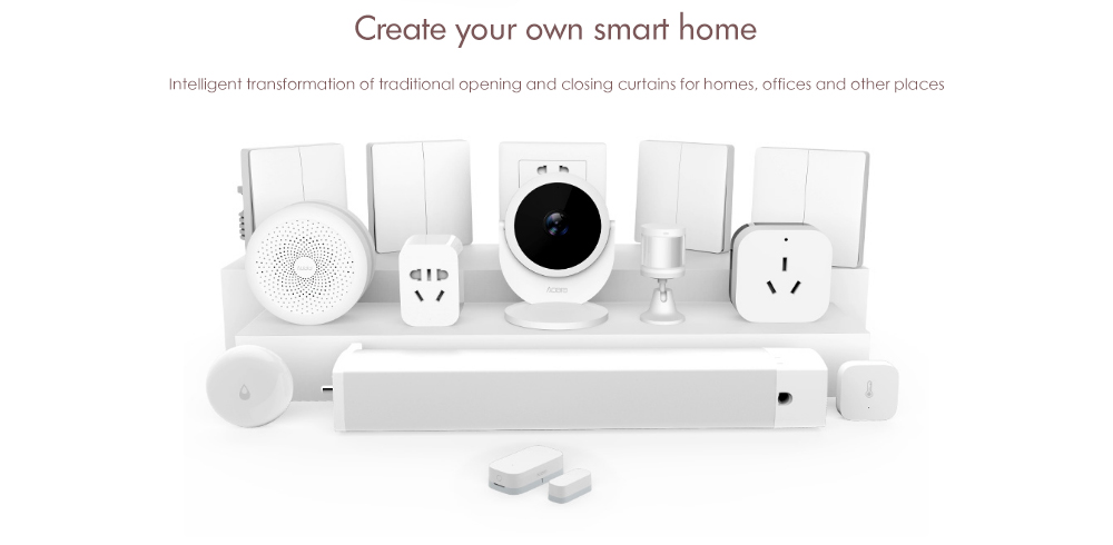 Aqara ZNGZDJ11LM Smart Curtain Motor Zigbee Smart Home APP Control ( Xiaomi Ecosystem Product ) - White