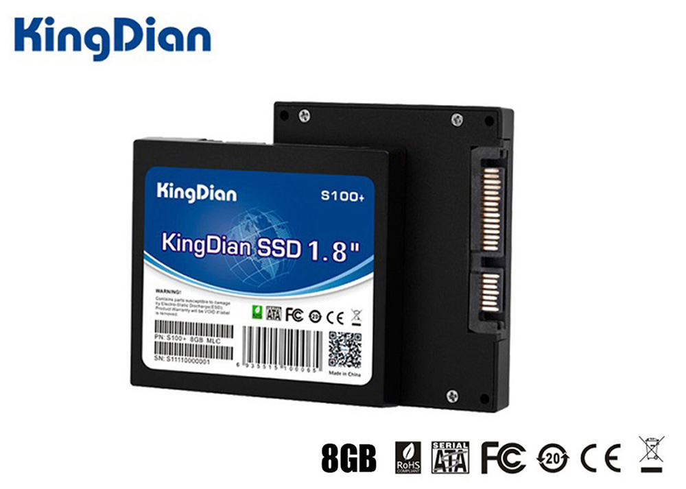 KingDian S100+ SSD Solid State Drive 1.8 inch SATA2 Hard Disk for Laptop