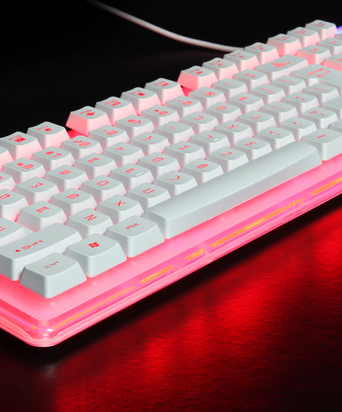 E - 3LUE K725 7-color Backlight Keyboard Border LED Effect for Entertainment Game Player