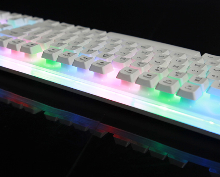 E - 3LUE K725 7-color Backlight Keyboard Border LED Effect for Entertainment Game Player