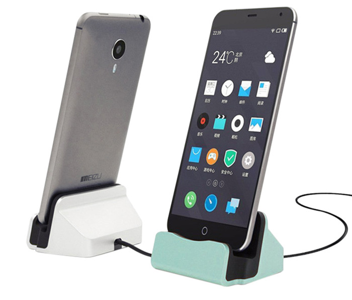 Portable Phone Charger Dock with Double Micro USB Outputs